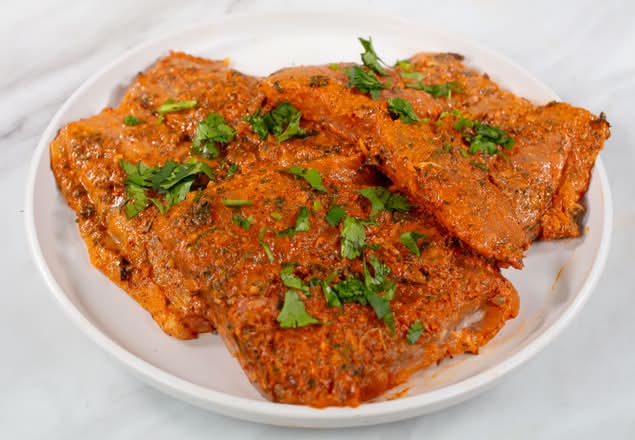 Garlic Herb Fish - Marinated